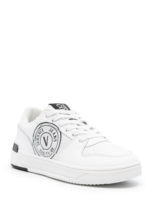 Couture leather denim sneakers VERSACE JEANS COUTURE | 76YA3SJ1 ZPA62.003